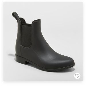 Target Black Rain Booties
